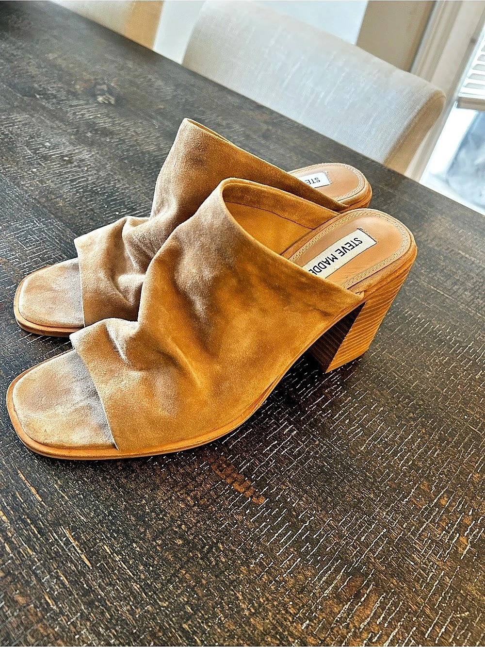 Steve Madden Dessa Mule Suede Mules Brown